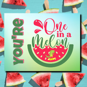 Carte Postale Tu es un dinosaure dans un melon Pensées pour toi