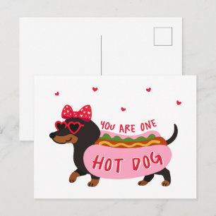 Carte Postale Tu es un hot dog