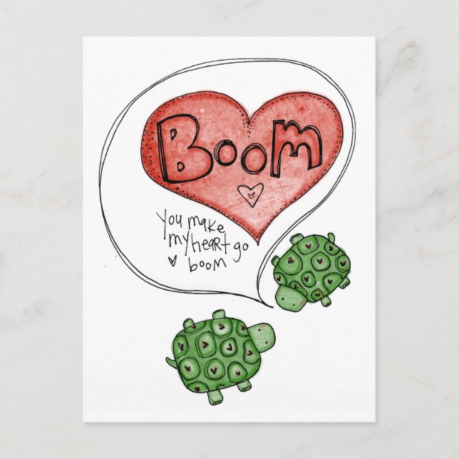 Carte Postale tu fais mon coeur (Devant)