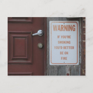 Carte Postale Tu ferais mieux d'être en feu