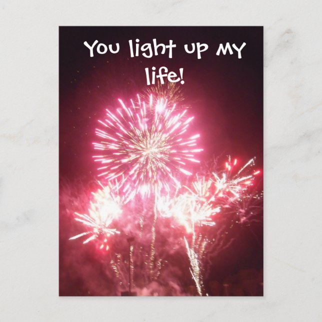 Carte Postale Tu illumines ma vie ! (Devant)