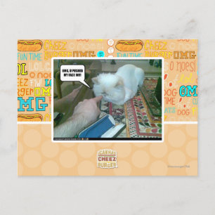 Carte Postale Tu m'as fait entrer le visage !