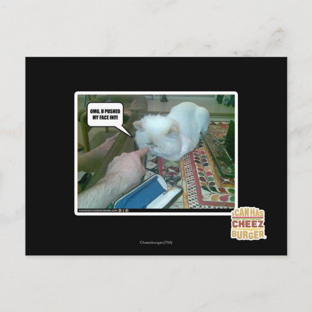 Carte Postale Tu m'as fait entrer le visage ! (Devant)