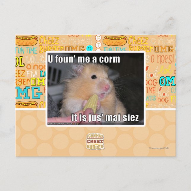 Carte Postale Tu m'as trouvé du maïs (Devant)