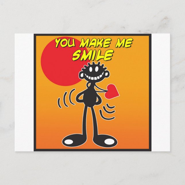 Carte Postale Tu Me Fais Sourrir (Devant)