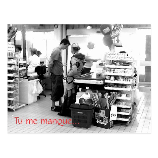 Carte Postale Tu me manque...