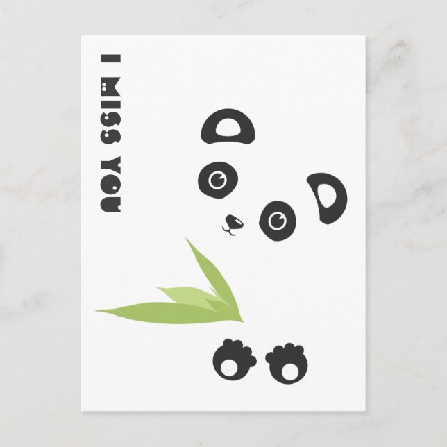 Carte Postale Tu me manques (Devant)