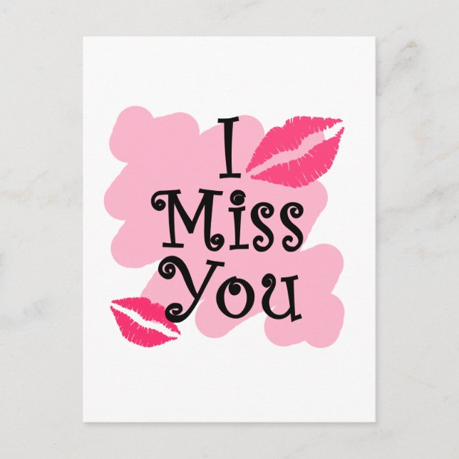 Carte Postale Tu me manques (Devant)