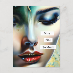 Carte Postale Tu Me Manques Tant   Imaginaire Ethereal Art
