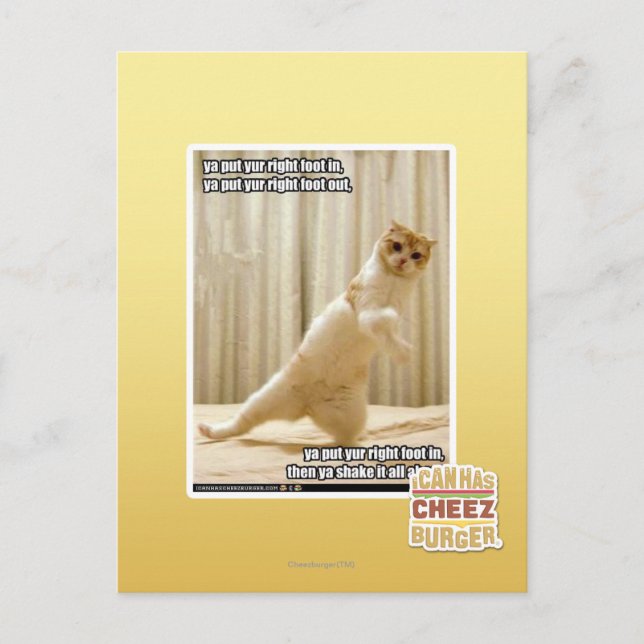 Carte Postale Tu mets ton pied droit, tu mets ton pied droit (Devant)