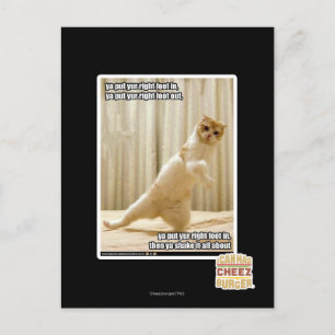 Carte Postale Tu mets ton pied droit, tu mets ton pied droit