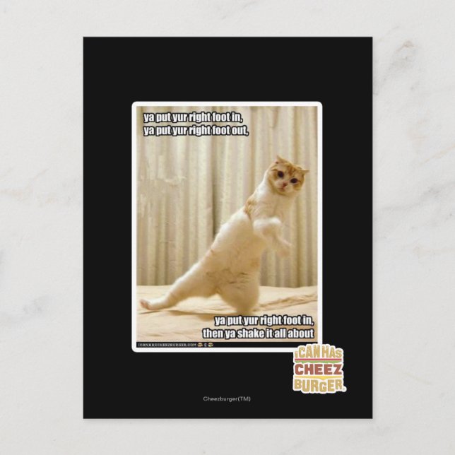 Carte Postale Tu mets ton pied droit, tu mets ton pied droit (Devant)