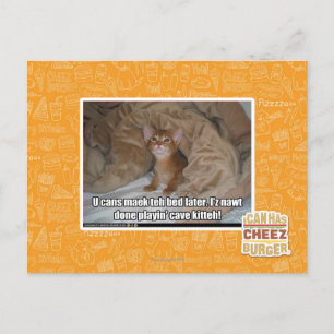 Carte Postale Tu peux faire le lit plus tard.