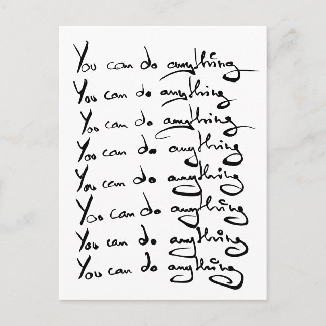 Carte Postale TU PEUX FAIRE QUOI QUE CE SOIT ! Guillemet inspira (Devant)