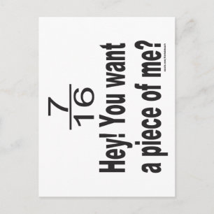 CARTE POSTALE TU VEUX UN MORCEAU DE MOI T-SHIRT