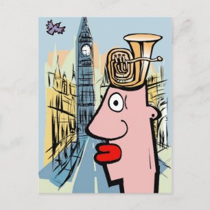 Carte Postale Tuba Head à Londres