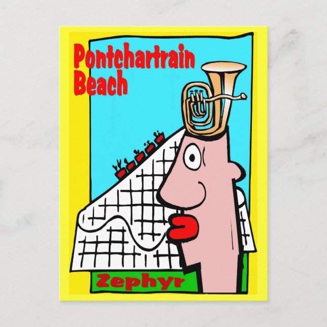 Carte Postale Tuba Head se souvient de Pontchartrain Beach (Devant)
