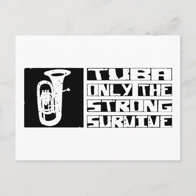 Carte Postale Tuba Survive (Devant)