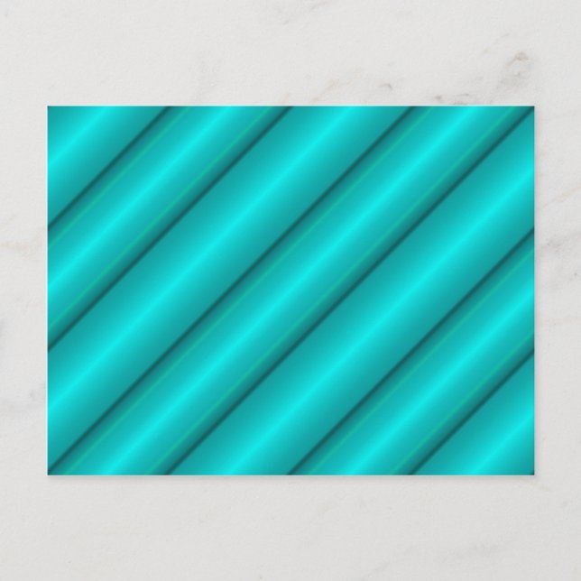 Carte Postale Tubes Abstraits en Turquoise (Devant)