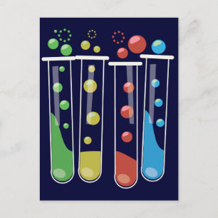 Carte Postale Tubes de test