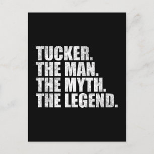 Carte Postale Tucker nom, Tucker L'Homme Le Mythe La Légende