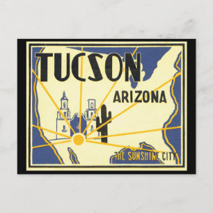 Carte Postale Tucson Arizona_Poster Vintage voyage