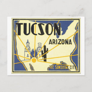 Carte Postale Tucson, Arizona The Sunshine City