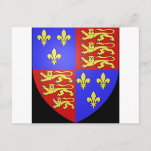 CARTE POSTALE TUDOR COAT OF ARMS KING HENRY VIII.