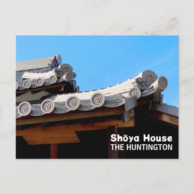 Carte Postale Tuiles de toit de la maison Shōya (Devant)