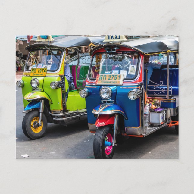 Carte Postale Tuk tuk de Bangkok (Devant)