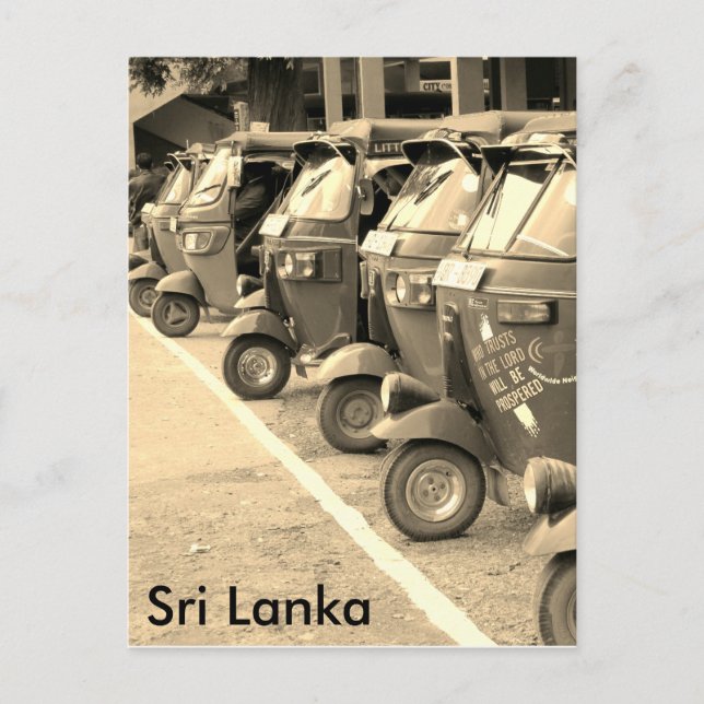 Carte Postale tuk tuk sri lanka (Devant)
