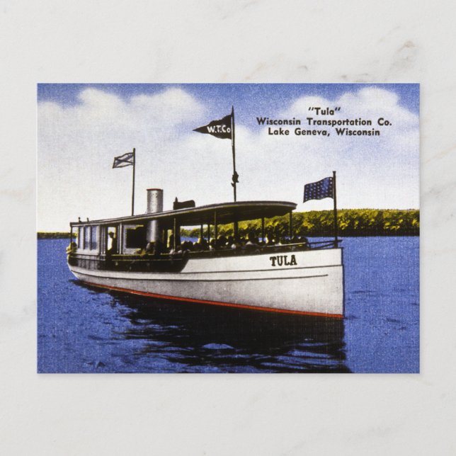 Carte Postale "Tula" Wisconsin Transportation Co. (Devant)
