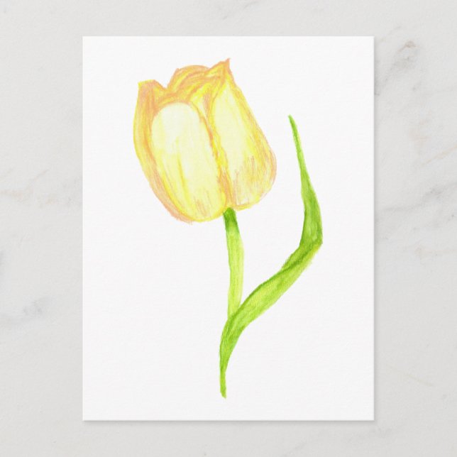 Carte postale Tulip Jaune (Devant)