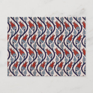 Carte Postale Tulip Motif ottoman / Art Carrelage