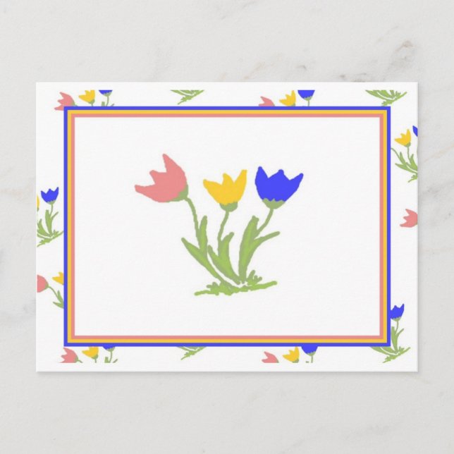 Carte Postale Tulip-Trio (Devant)