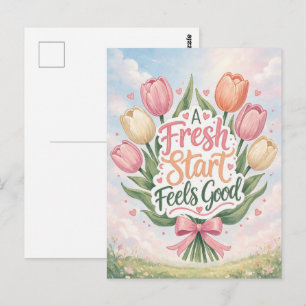 Carte Postale Tulip : Un nouveau départ fait du bien