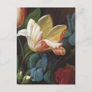Carte Postale Tulipe de jardin vintage en Fleur, Fleurs victorie