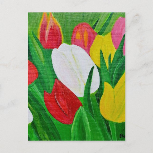 Carte Postale Tulipes 2a (Devant)