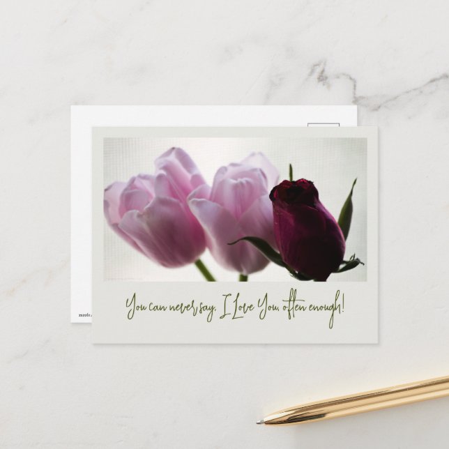 Carte Postale Tulipes 3258 (Devant/Arrière en situation)