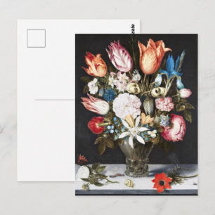 Carte Postale Tulipes et Roses hollandaises antiques de Bosschae