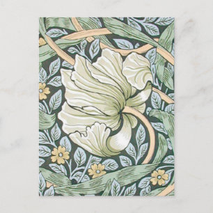Carte Postale Tulipes Pimpernel Art Botanique de William Morris