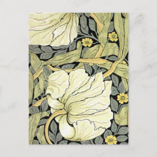 Carte Postale Tulipes Pimpernel Art Botanique de William Morris