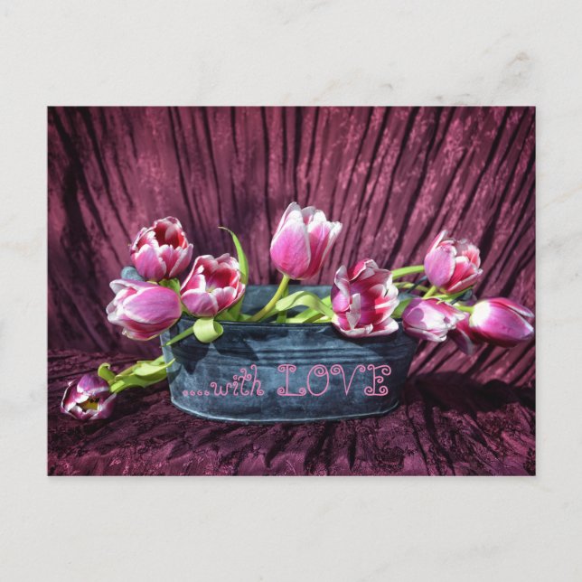 Carte Postale Tulipes pour toi ... (Devant)