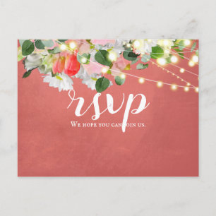 Carte Postale Tulipes & Roses de printemps   Blush RSVP