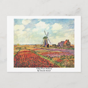 Carte Postale Tulips De Hollande Par Claude Monet
