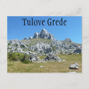 Carte Postale Tulove Grede, Velebit Mountains, Dalmatie, Croatie
