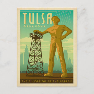 Carte Postale Tulsa, OK - Oil Capital