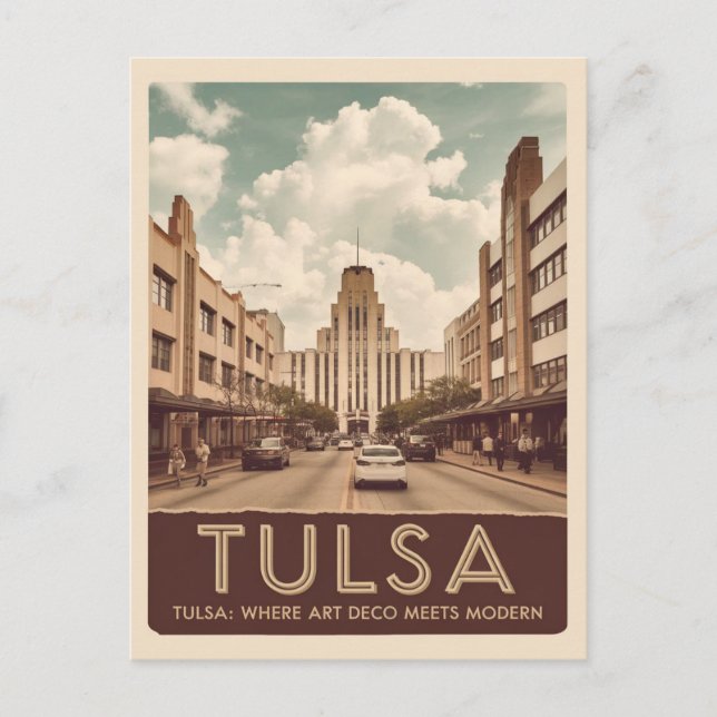 Carte Postale Tulsa, Oklahoma (Devant)