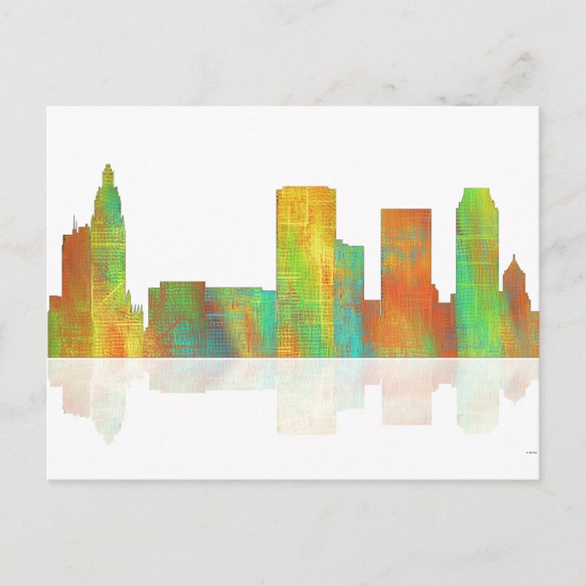 Carte Postale Tulsa Oklahoma Skyline (Devant)