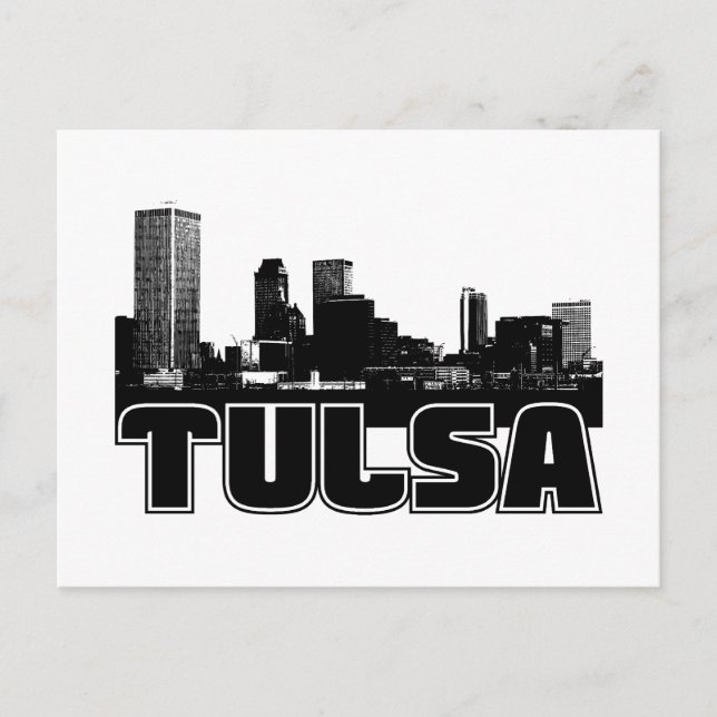 Carte Postale Tulsa Skyline (Devant)